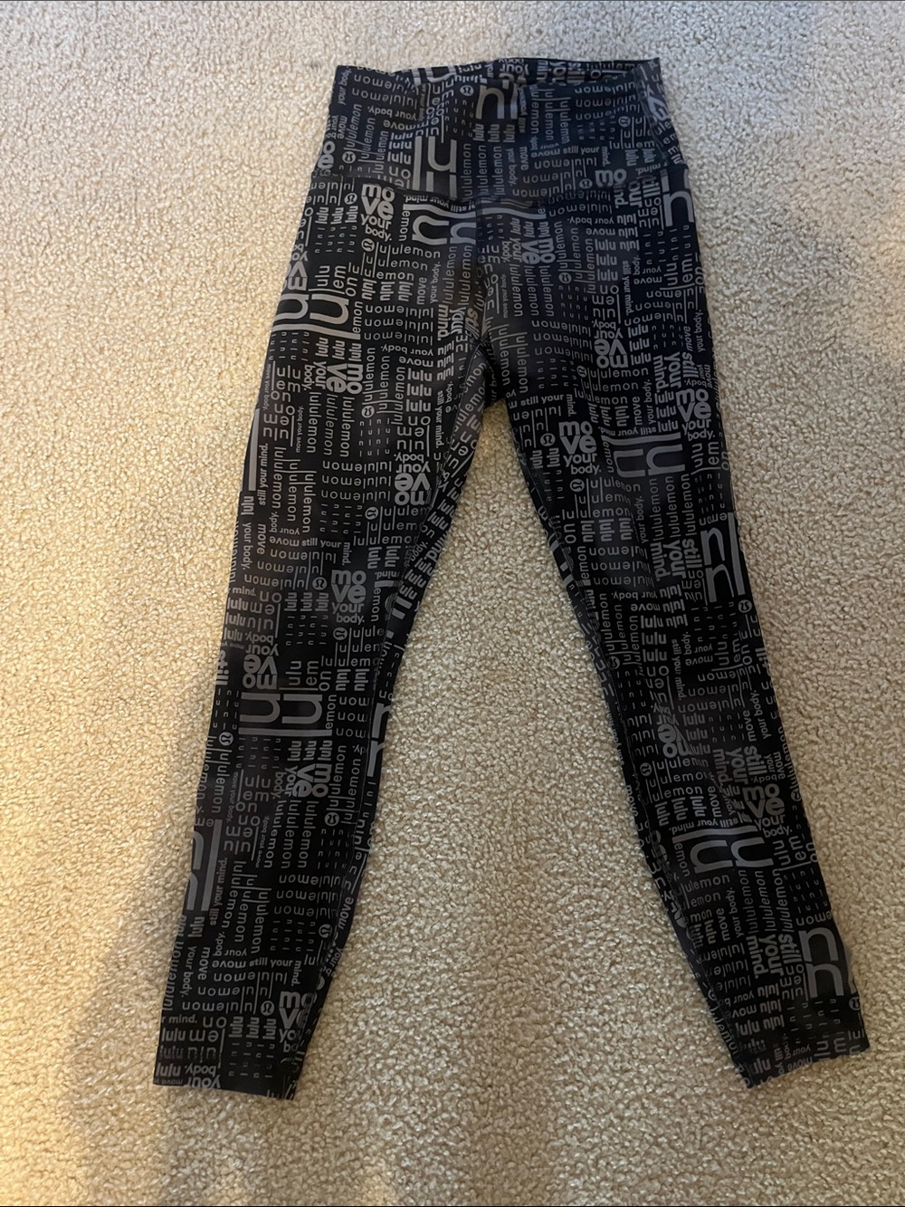 lululemon athletica Black & Gray Logo-Print Jacket